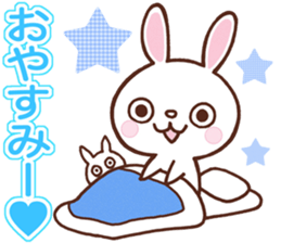 Kind words of the devil rabbit sticker #5820615