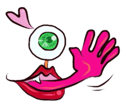 Eyes and mouth only sticker #5820618