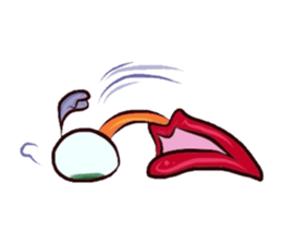 Eyes and mouth only sticker #5820620