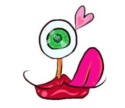 Eyes and mouth only sticker #5820622
