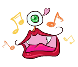 Eyes and mouth only sticker #5820624