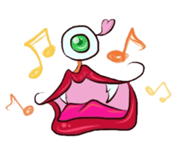 Eyes and mouth only sticker #5820624