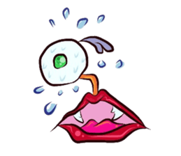 Eyes and mouth only sticker #5820632