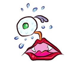 Eyes and mouth only sticker #5820632