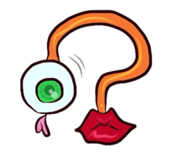 Eyes and mouth only sticker #5820635
