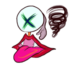 Eyes and mouth only sticker #5820638