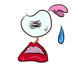 Eyes and mouth only sticker #5820640