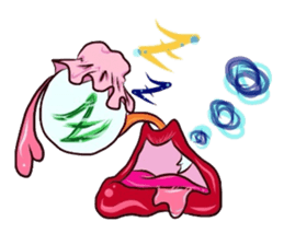 Eyes and mouth only sticker #5820649