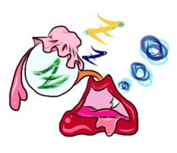 Eyes and mouth only sticker #5820649