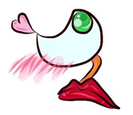 Eyes and mouth only sticker #5820653