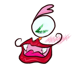 Eyes and mouth only sticker #5820654