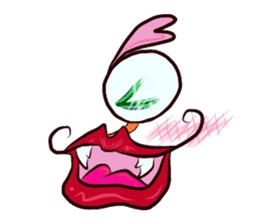 Eyes and mouth only sticker #5820654