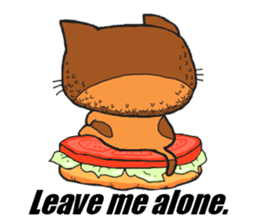 Hamburger Cat sticker #5820709
