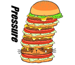 Hamburger Cat sticker #5820715