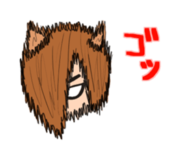 Reiko of the simulation cat sticker #5820799