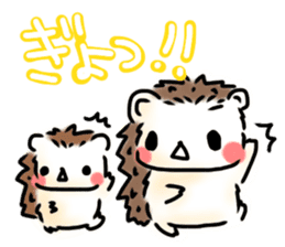 Softly little Hedgehogs 'Hari-san' 3 sticker #5821195