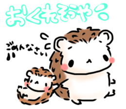 Softly little Hedgehogs 'Hari-san' 3 sticker #5821201