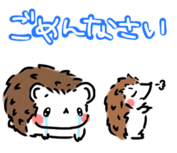 Softly little Hedgehogs 'Hari-san' 3 sticker #5821203