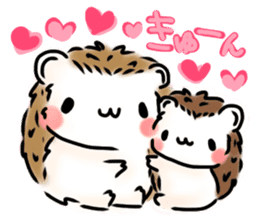 Softly little Hedgehogs 'Hari-san' 3 sticker #5821214
