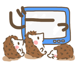 Softly little Hedgehogs 'Hari-san' 3 sticker #5821215