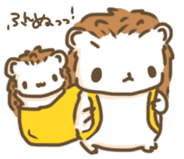Softly little Hedgehogs 'Hari-san' 3 sticker #5821216
