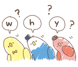 Stylish small birds 2 (English) sticker #5822394