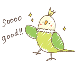 Stylish small birds 2 (English) sticker #5822395