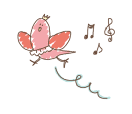 Stylish small birds 2 (English) sticker #5822397