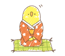 Stylish small birds 2 (English) sticker #5822398