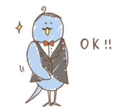 Stylish small birds 2 (English) sticker #5822399