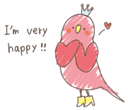 Stylish small birds 2 (English) sticker #5822402