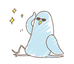 Stylish small birds 2 (English) sticker #5822405