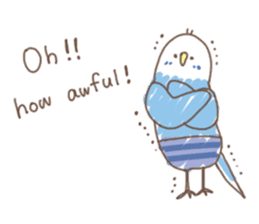 Stylish small birds 2 (English) sticker #5822410