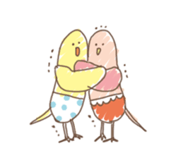 Stylish small birds 2 (English) sticker #5822411