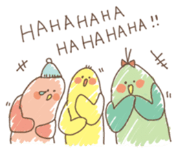 Stylish small birds 2 (English) sticker #5822414