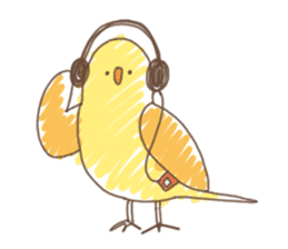 Stylish small birds 2 (English) sticker #5822415