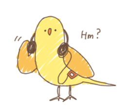 Stylish small birds 2 (English) sticker #5822416