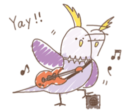 Stylish small birds 2 (English) sticker #5822417