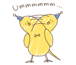 Stylish small birds 2 (English) sticker #5822422