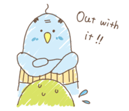 Stylish small birds 2 (English) sticker #5822426