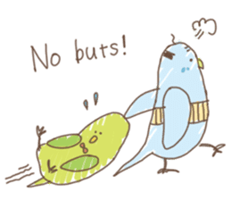 Stylish small birds 2 (English) sticker #5822427