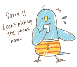 Stylish small birds 2 (English) sticker #5822432