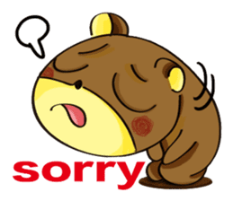 Rabbit fur X GG Bear sticker #5822481