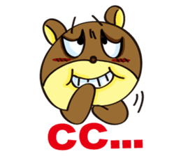 Rabbit fur X GG Bear sticker #5822496