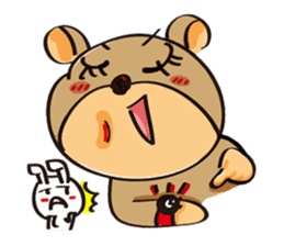 Rabbit fur X GG Bear sticker #5822503