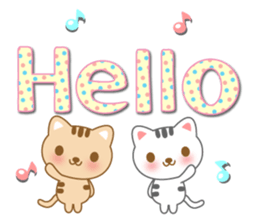 The cute cats 2 sticker #5822795