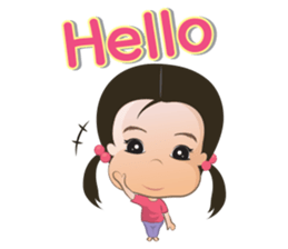 Panda Cute Little Girl sticker #5822917