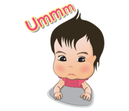 Panda Cute Little Girl sticker #5822919