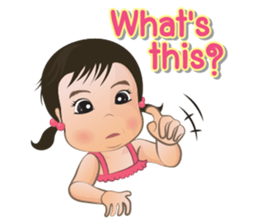 Panda Cute Little Girl sticker #5822920