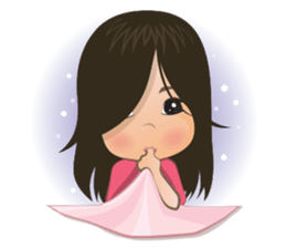 Panda Cute Little Girl sticker #5822923